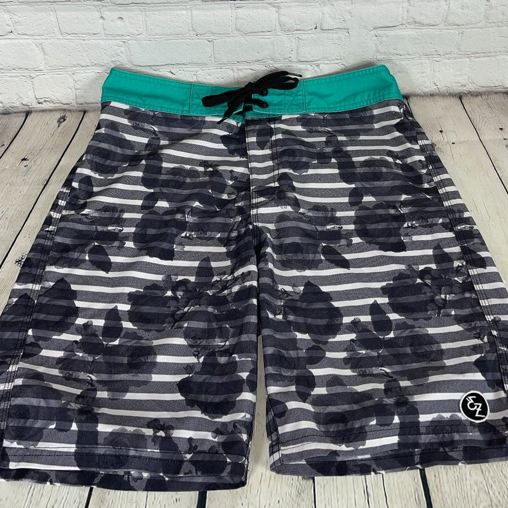 EZEKIEL MEN'S BOARD SHORTS SWIM TRUNKS SIZE 30